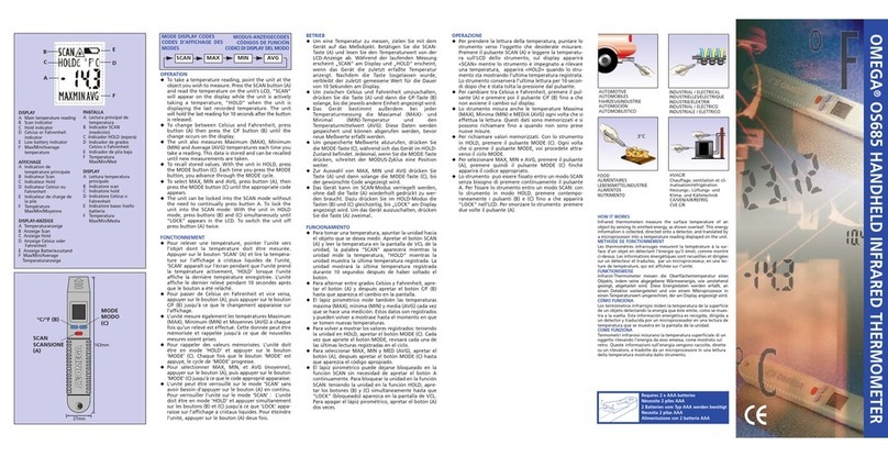 Omega OS685 User manual Omega OS685 User manual