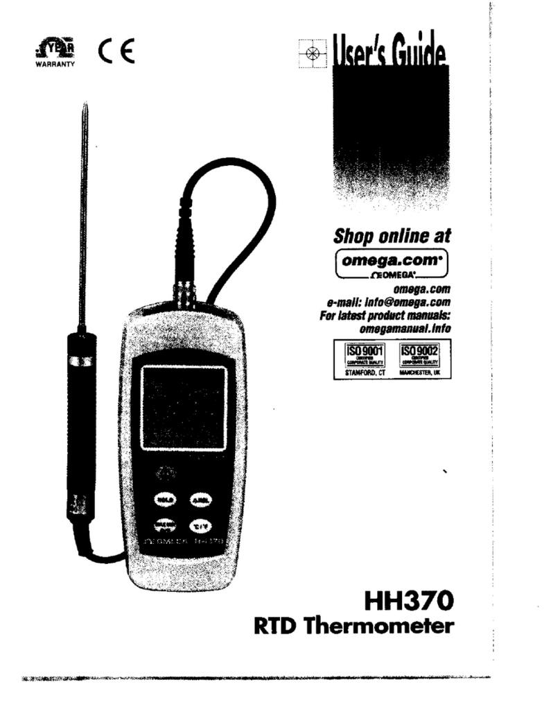 Omega HH370 User manual