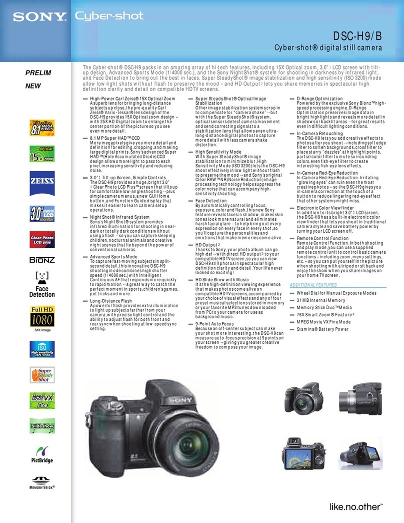 Sony Cyber-shot DSC-H9 User manual