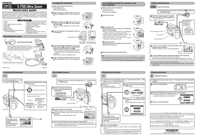 Olympus CAMEDIA C-720 Ultra Zoom User manual