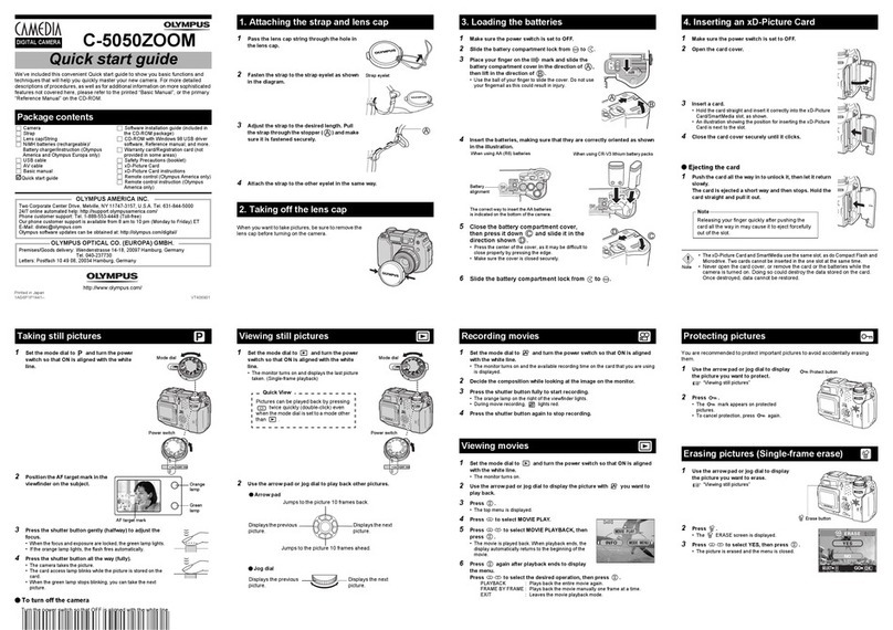 Olympus CAMEDIA C-5050 Zoom User manual