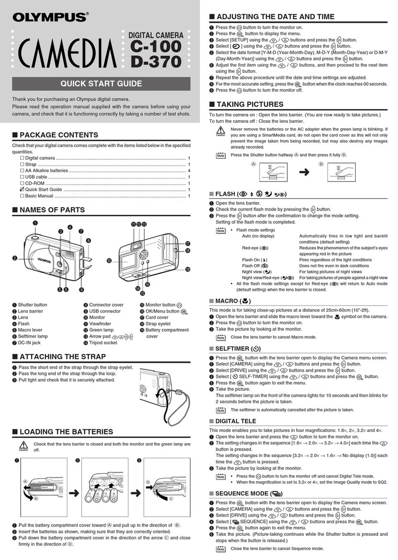 Olympus CAMEDIA C-100 User manual Olympus CAMEDIA C-100 User manual