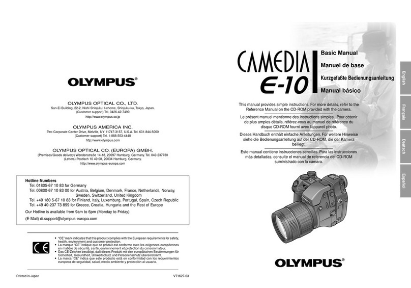 Olympus E10 - CAMEDIA E 10 Digital Camera SLR Installation guide