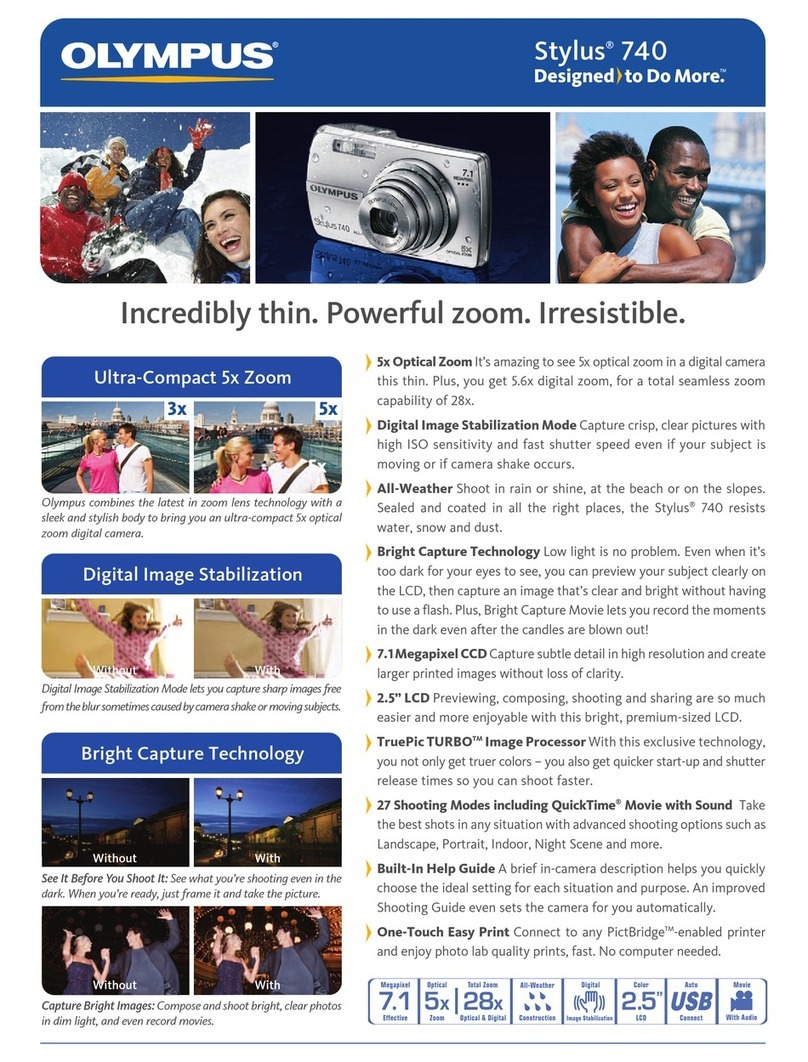 Olympus Stylus 740 Brochure & specs