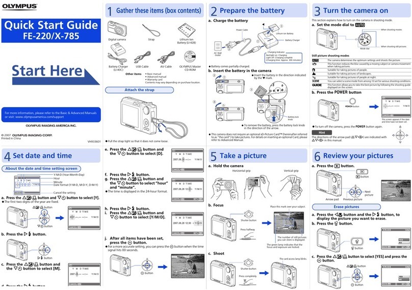 Olympus X-785 quick start guide