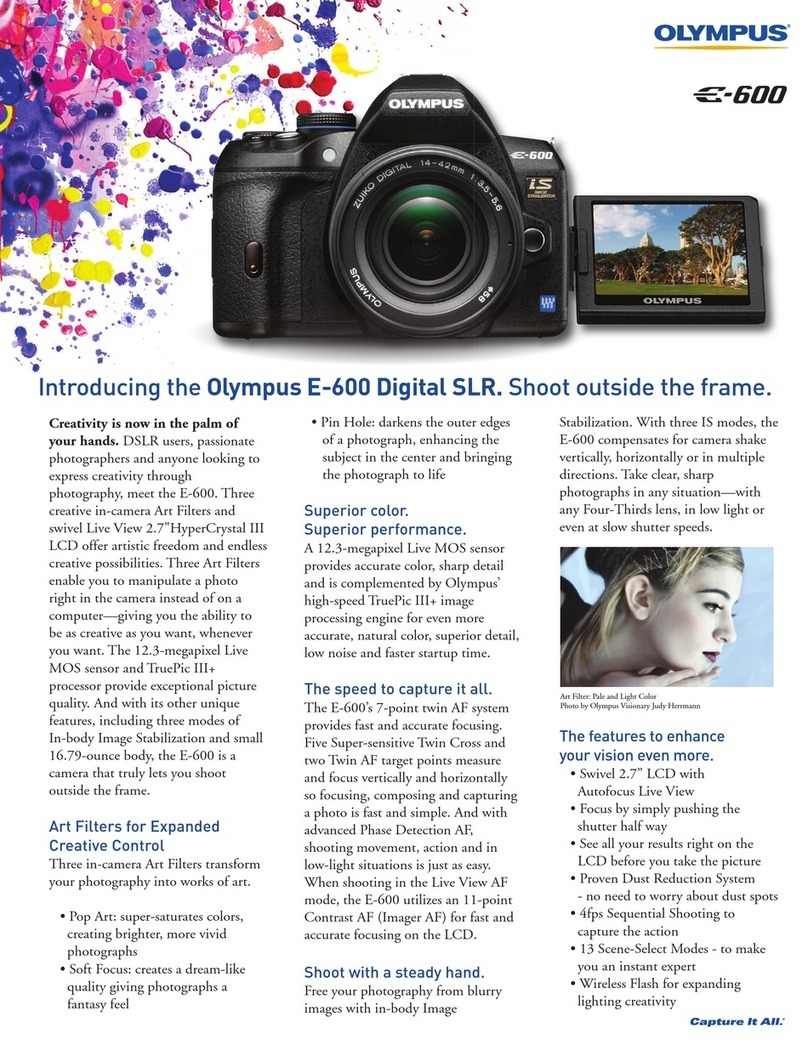 Olympus E-600 User manual