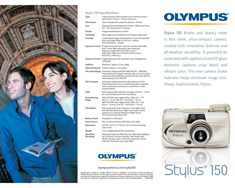 Olympus Stylus 150 User manual