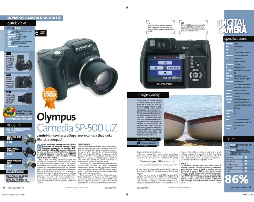 Olympus SP-500 User manual