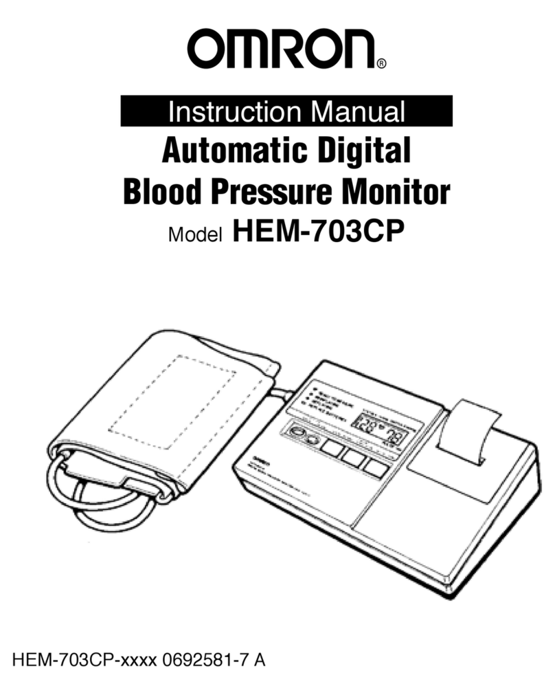 Omron AUTOMATIC DIGITAL BLOOD PRESSURE MONITOR... User manual Omron AUTOMATIC DIGITAL BLOOD PRESSURE MONITOR... User manual