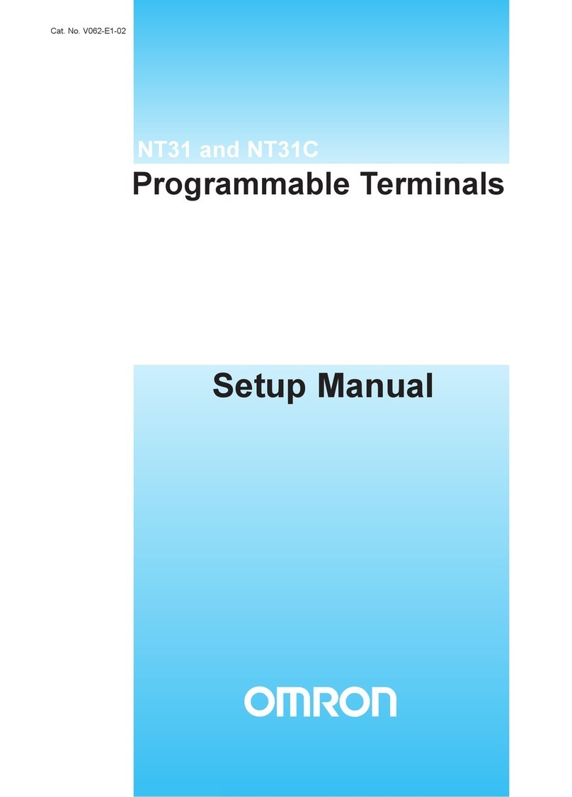 Omron Programmable Terminals NT31 NT31C User guide