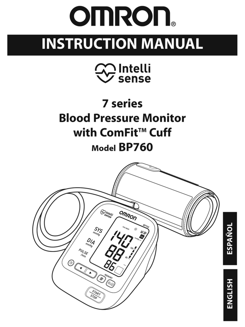 Omron BP760 User manual