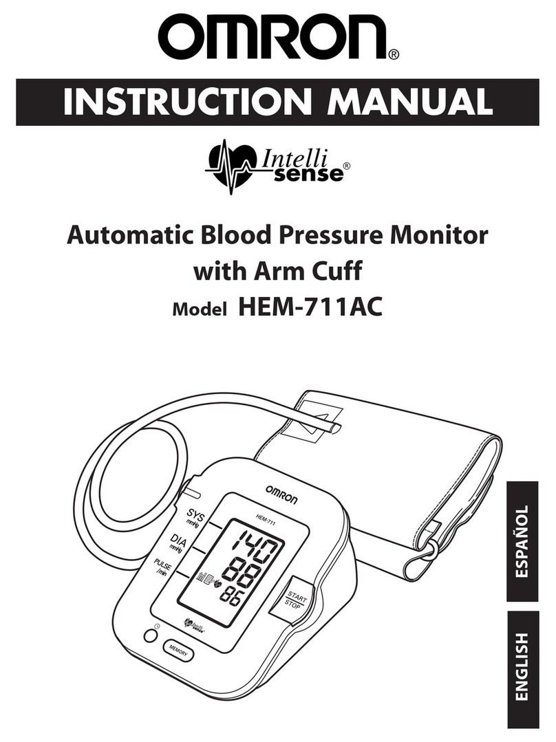 Omron INTELLI SENSE HEM-711AC User manual
