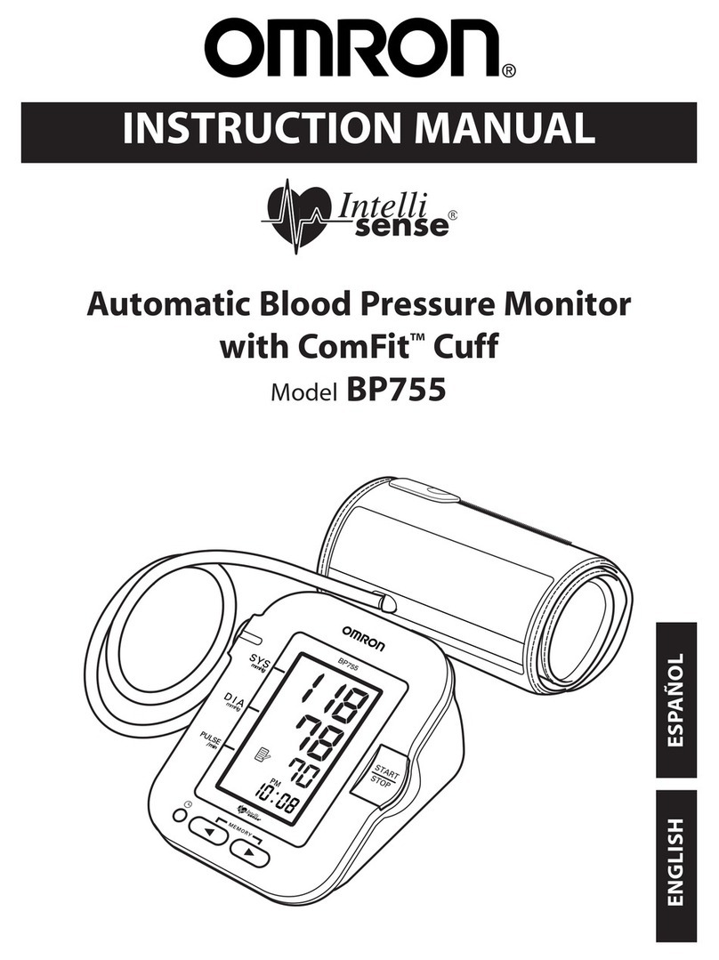 Omron INTELLISENSE BP755 User manual