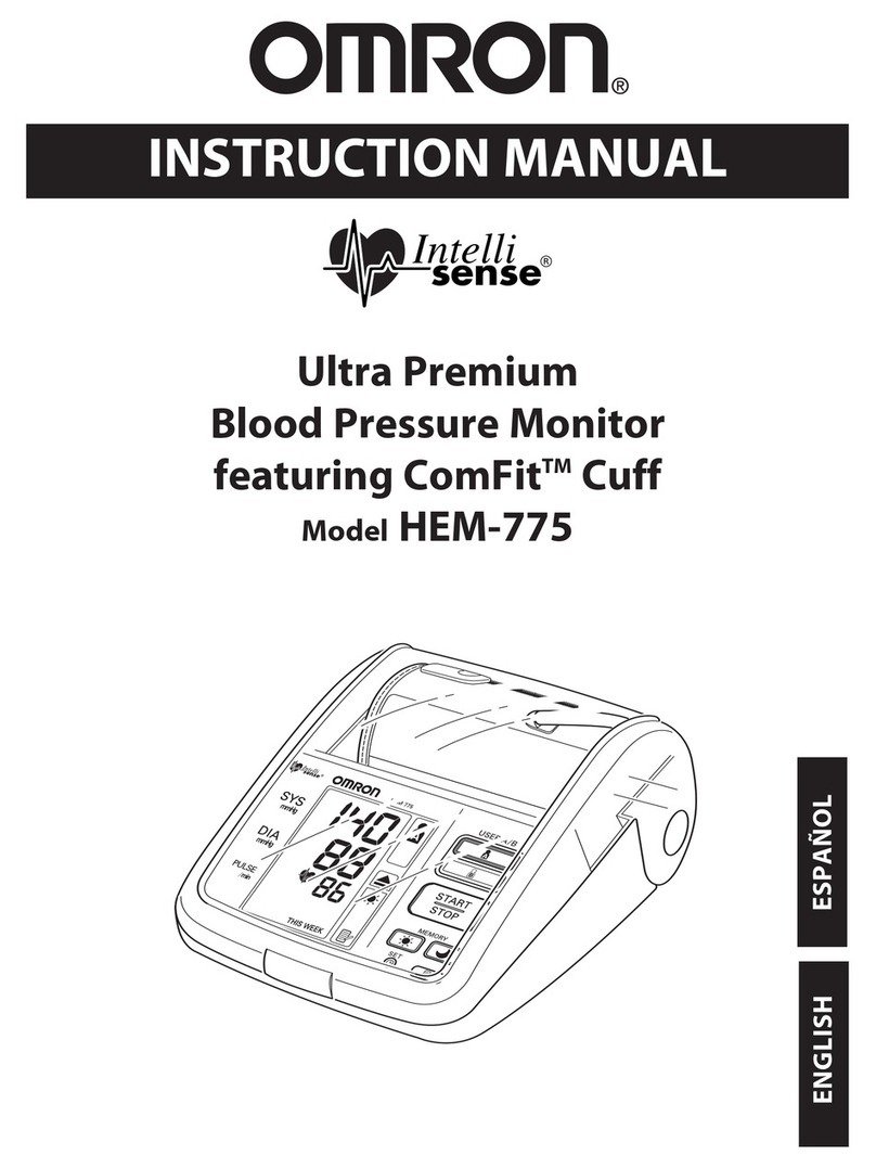 Omron IntelliSense HEM-775 User manual Omron IntelliSense HEM-775 User manual