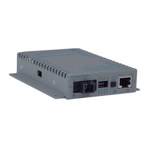 Omnitron Systems Technology iConverter T1/E1 User manual