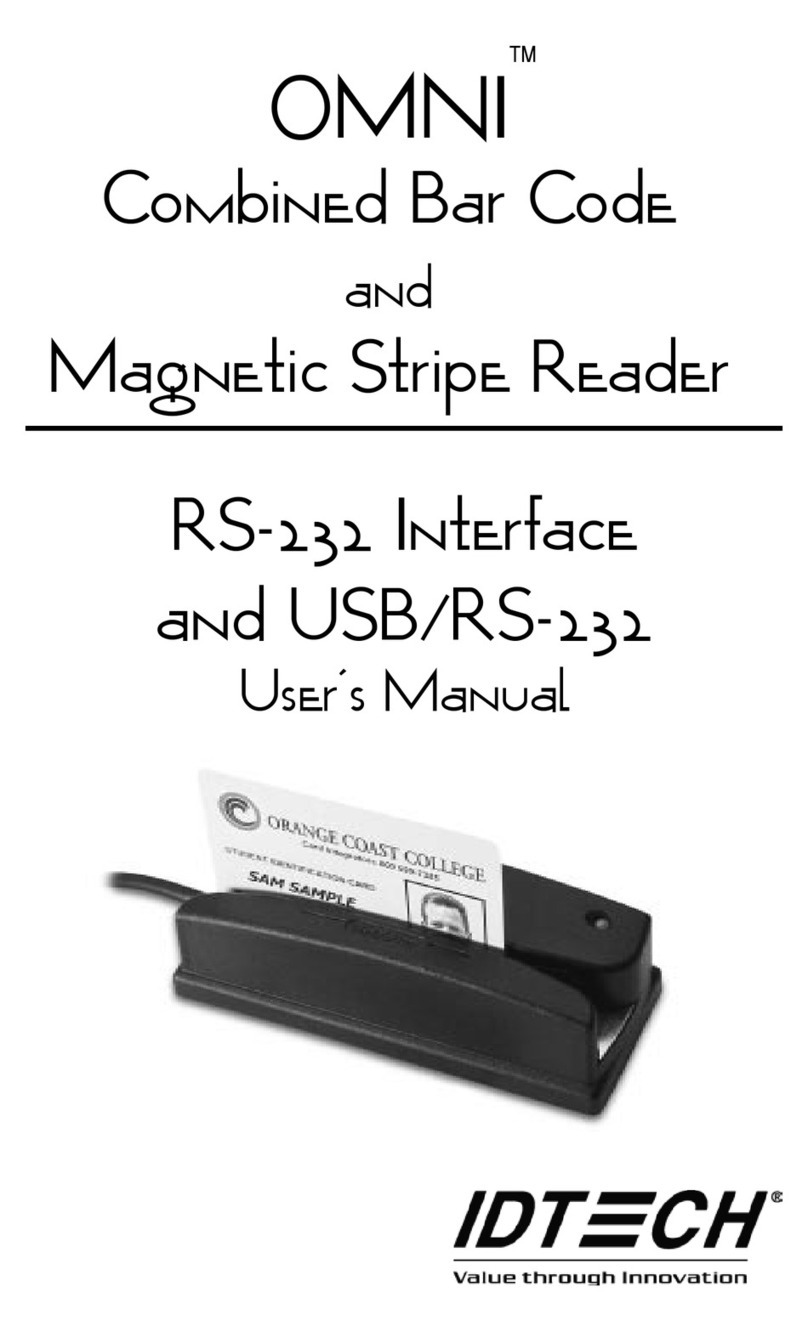 IDTECH MiniMag RS232 User manual