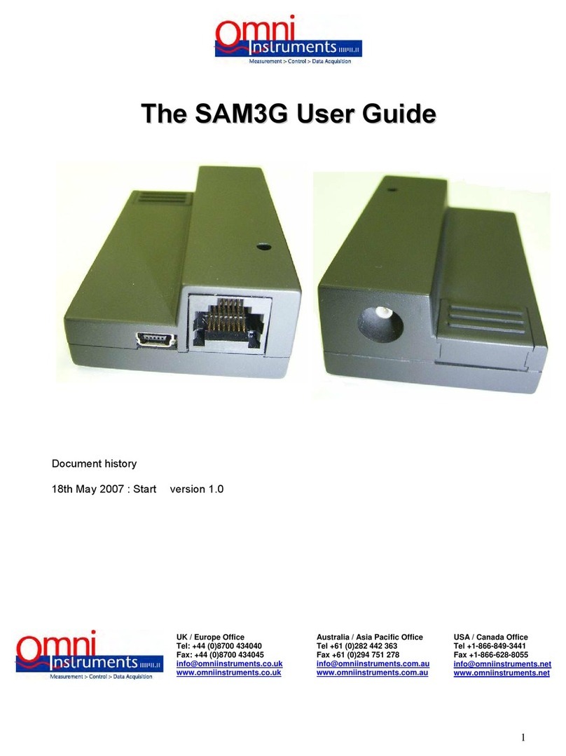 Omni Instruments SAM3G user guide
