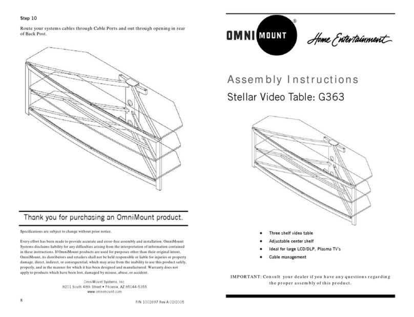 Omnimount Stellar 1002697 User manual Omnimount Stellar 1002697 User manual