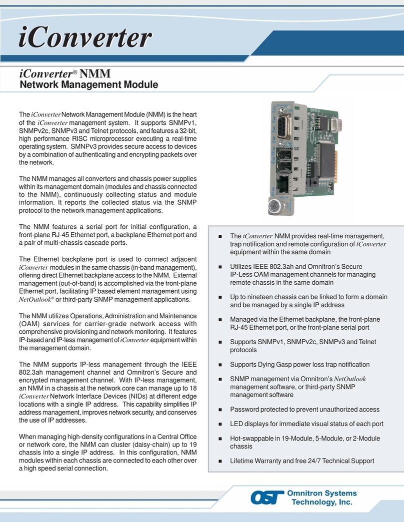 Omnitron Systems Technology 12/08 specification