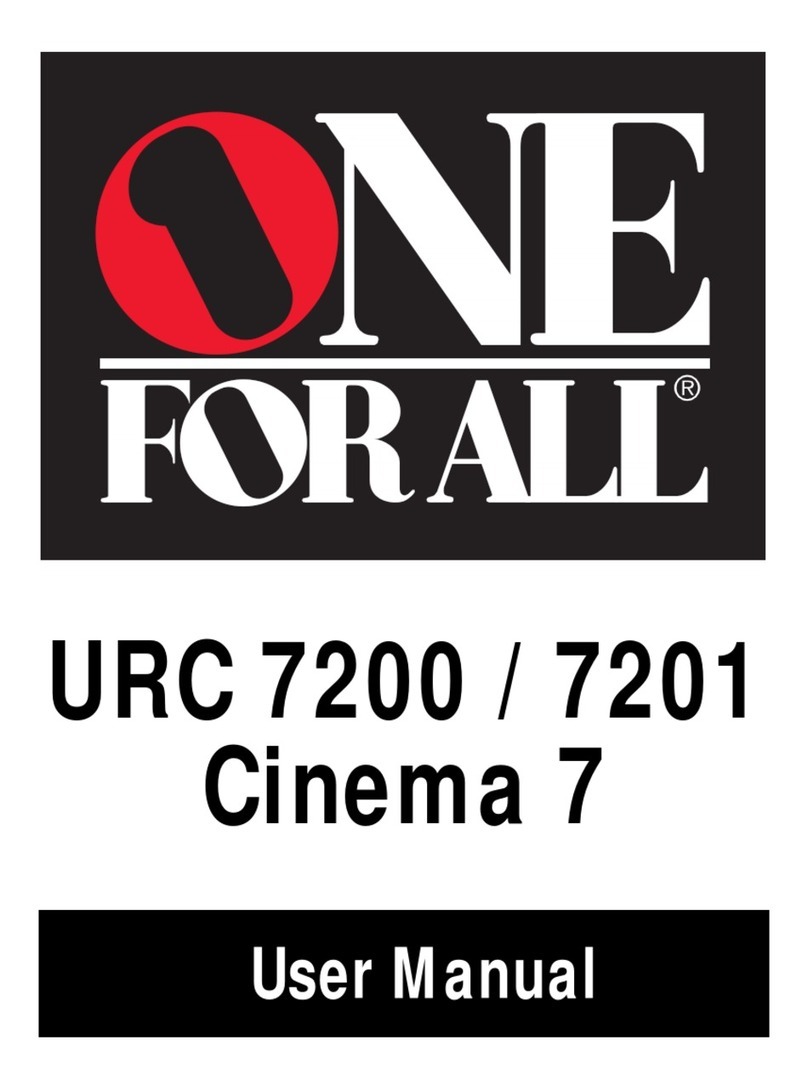 One Forall URC 7200 / 7201 User manual