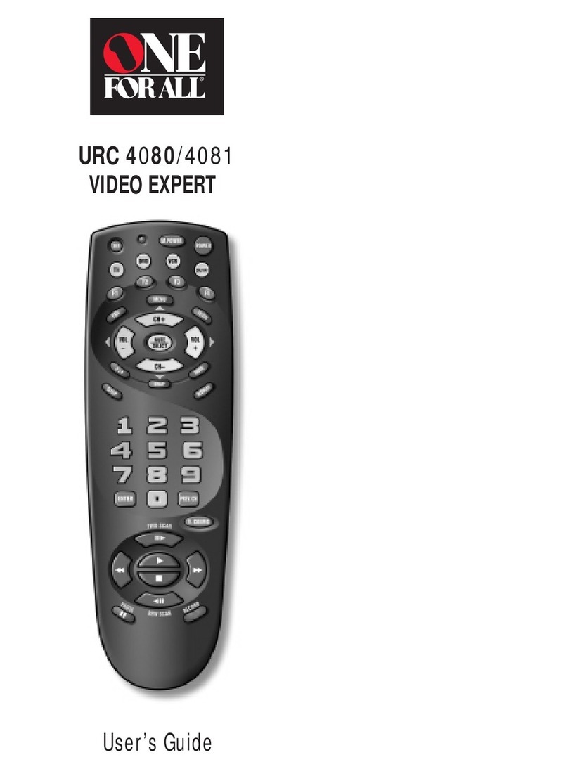 One Forall Video Expert URC 4080 user guide