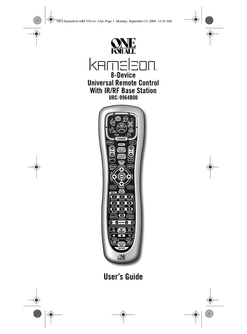 One Forall Kameleon URC-9964B00 user guide