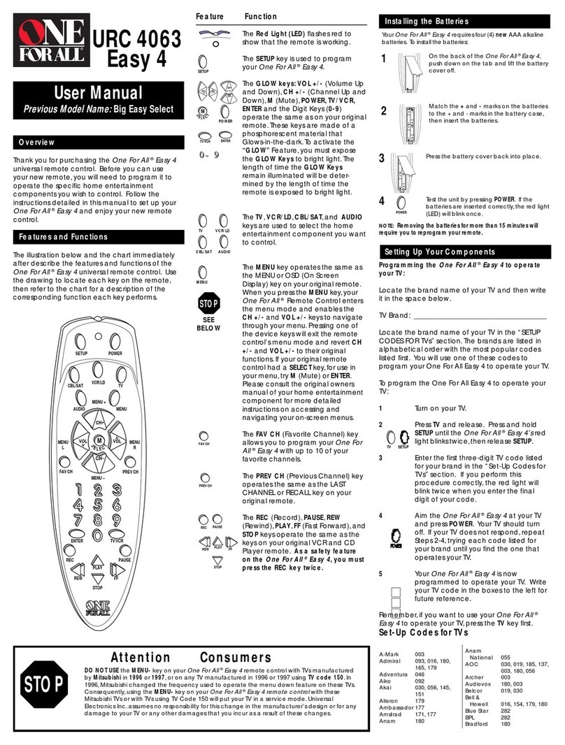 One Forall Easy 4 user manual