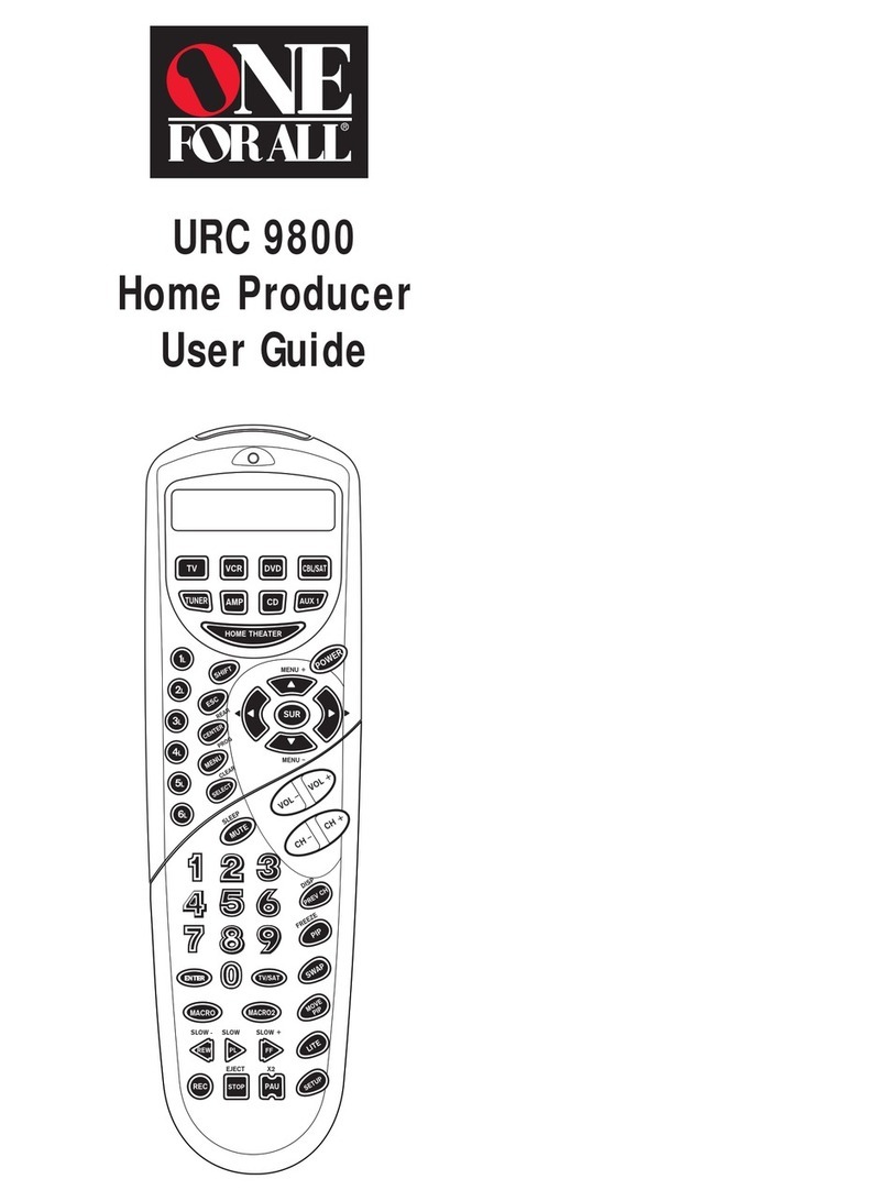 One Forall Home Producer URC 9800 User manual
