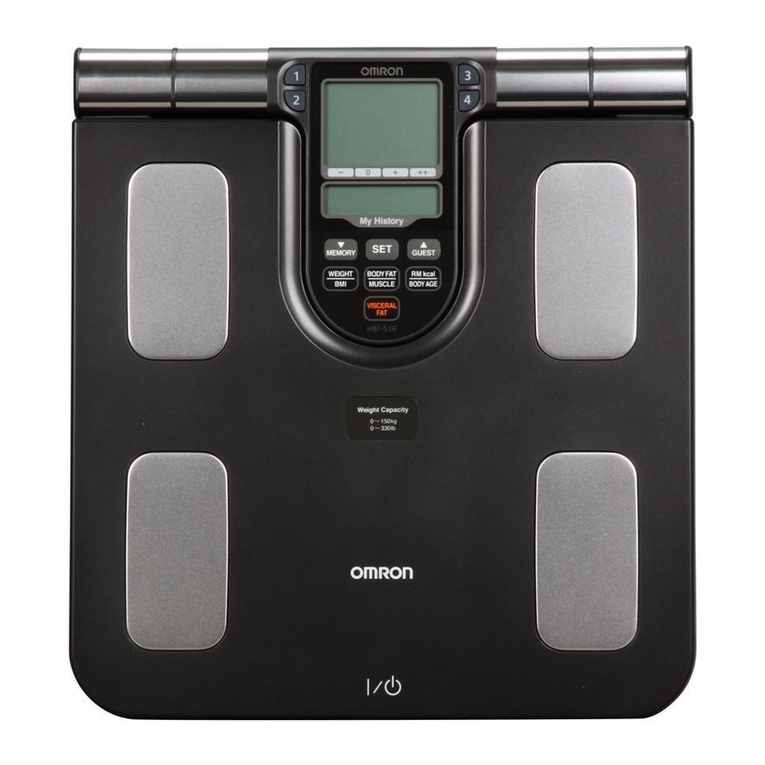 Omron FULL BODY SENSOR BODY COMPOSITION MONITOR AND SCALE... User manual