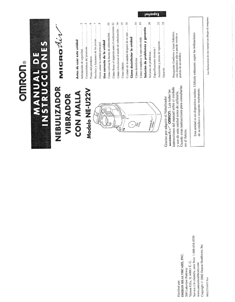 Omron MicroAir NE-U22V User manual