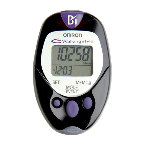 Omron Pedometer with Download Capability... User manual