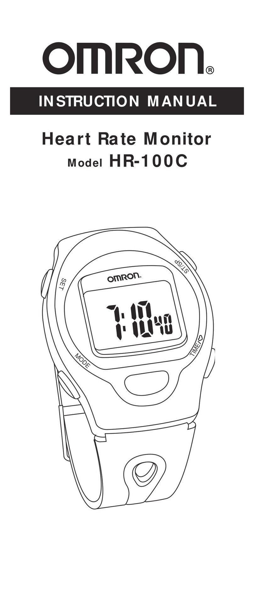 Omron HR-100C instruction manual