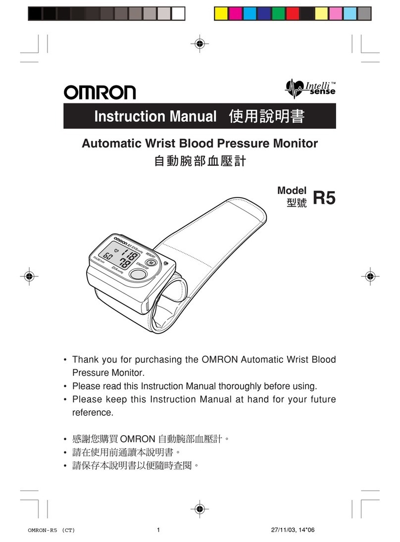 Omron R5 Prestige User manual