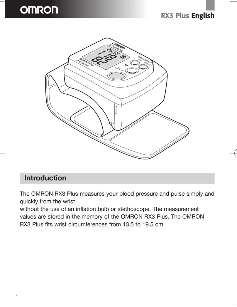Omron RX-3 User manual