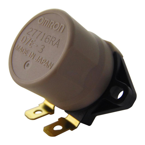Omron D7E User manual Omron D7E User manual