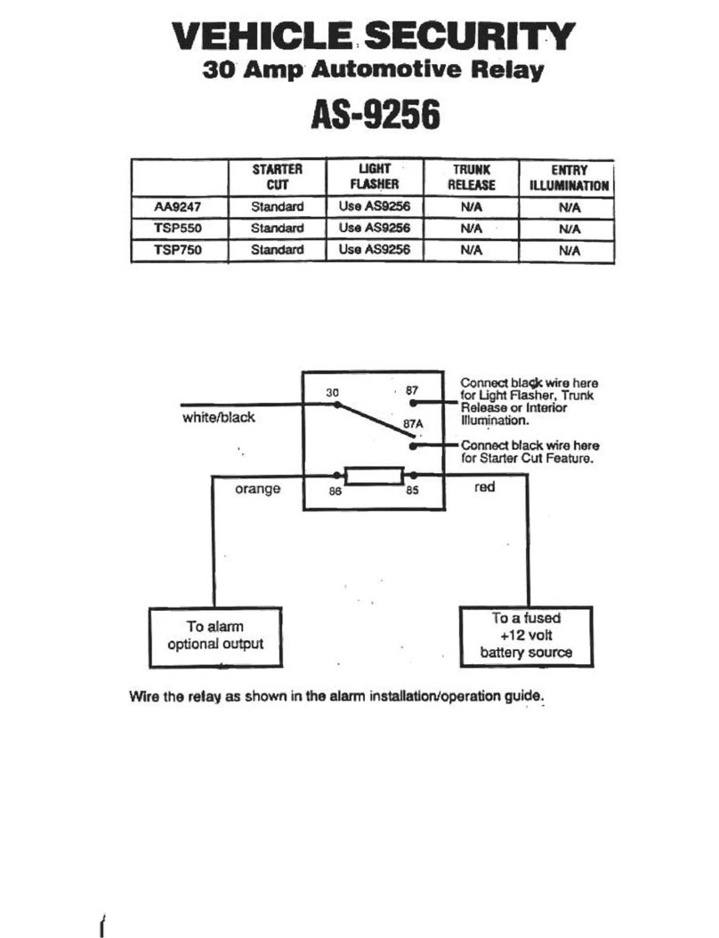 Omega Vehicle Security AS-9256 Schematic diagram
