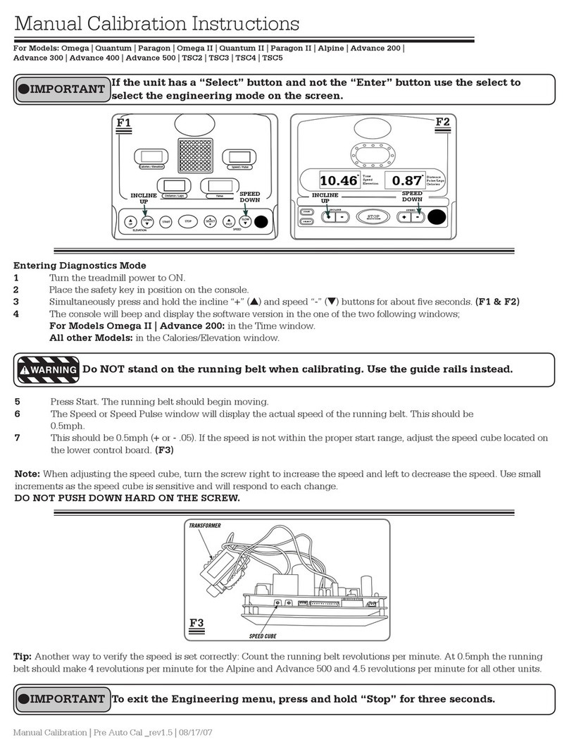 Omega Speaker Systems Advance 300 Calibration instructions