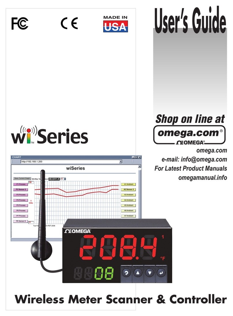 Omega Engineering Wireless Meter Scanner & Controller wi... User manual
