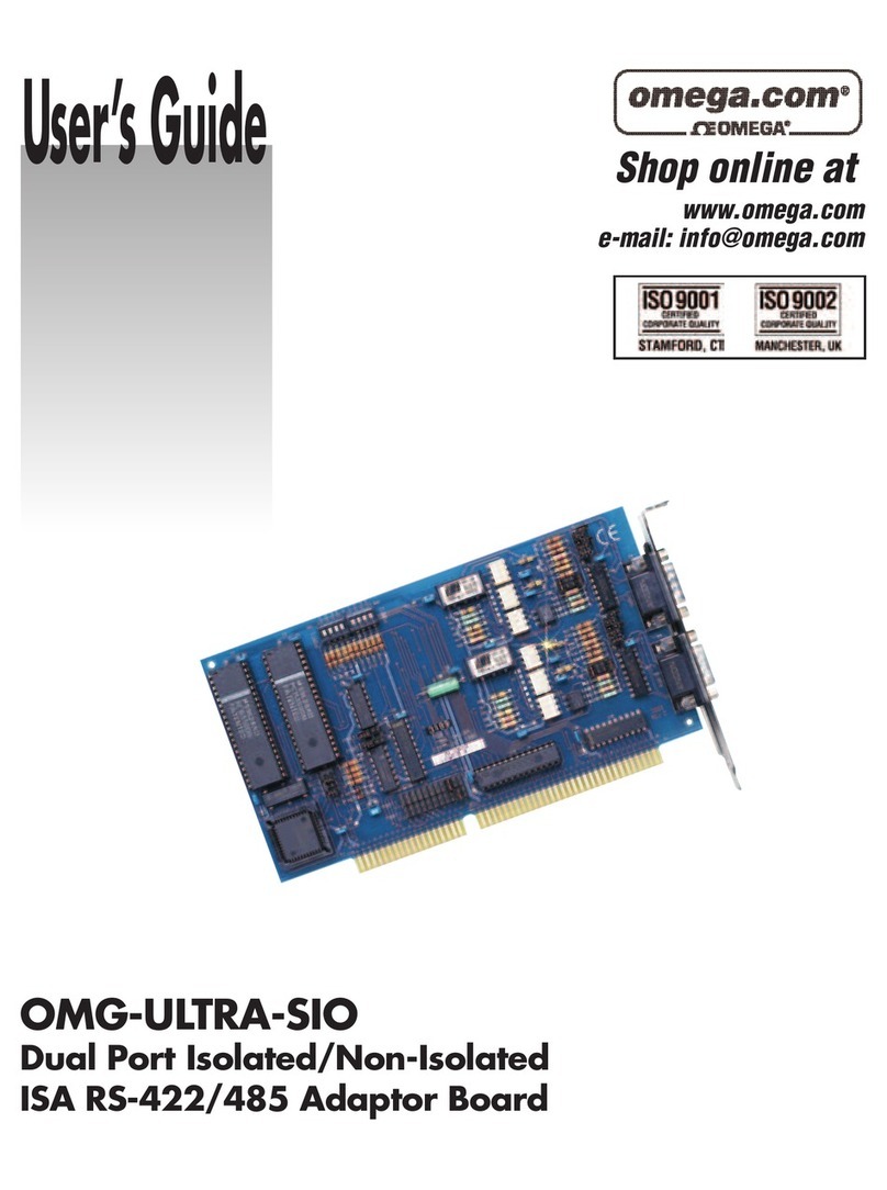 Omega Engineering ISA RS-422 user guide
