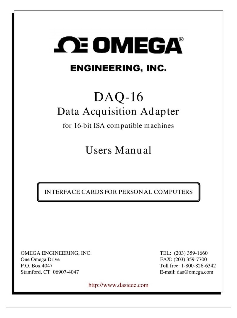 Omega Engineering DAQ-16 user manual