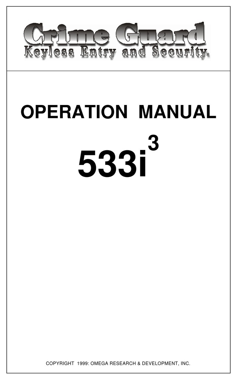 Crime Guard 533i 3 Operation manual