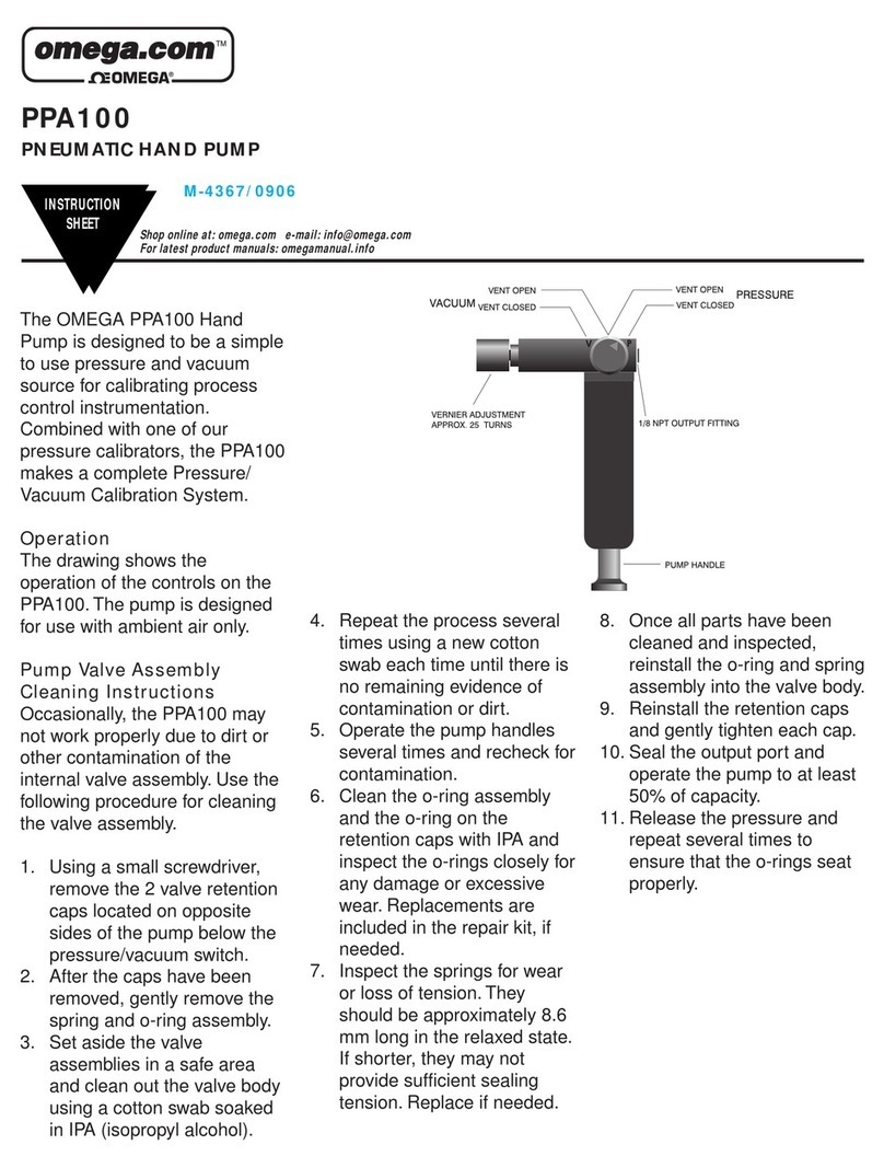 Omega Engineering PPA100 User manual
