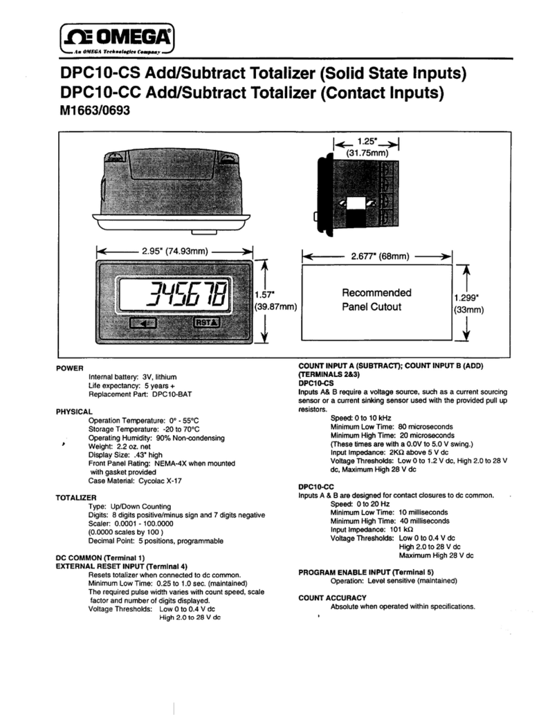 Omega Engineering DPC10-CS User manual