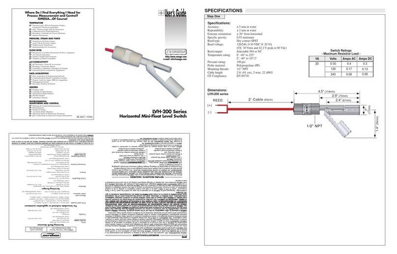 Omega Engineering LVH-200 Series user guide
