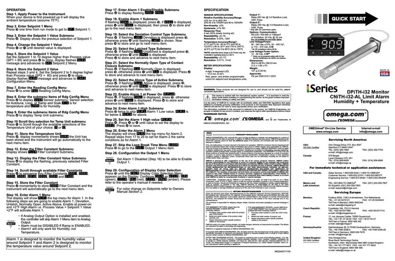 Omega Engineering CNiTH-i32 User manual