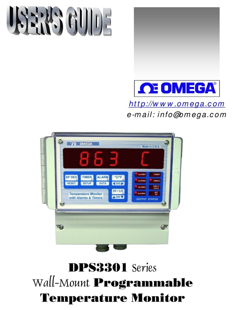 Omega Engineering DPS3301 Series User manual