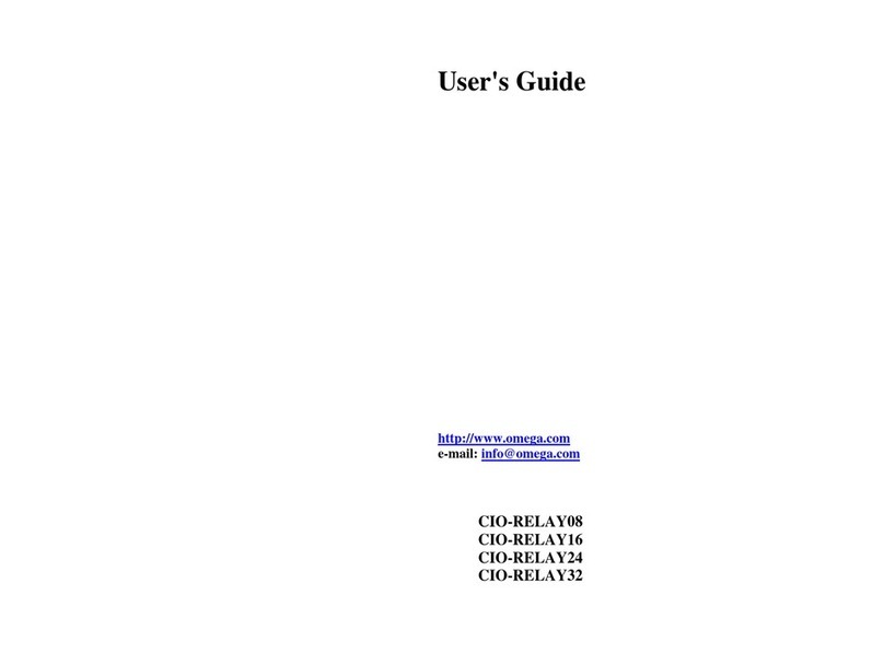 Omega Engineering CIO-RELAY08 User manual