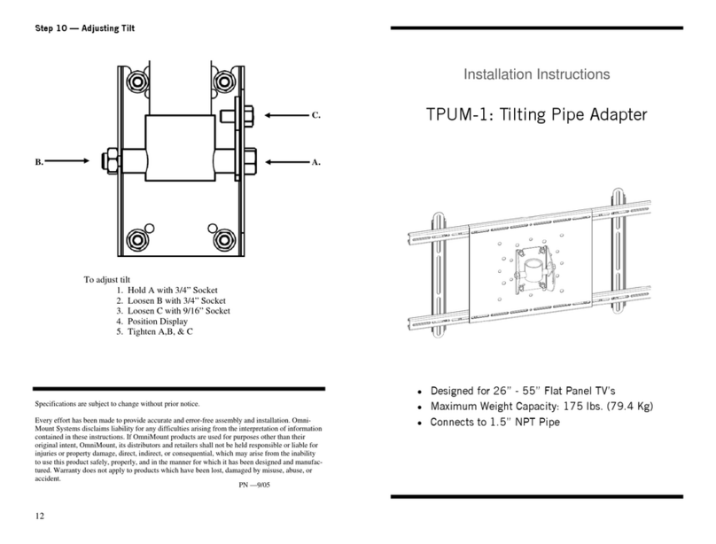 Omnimount TILT-PA installation instructions