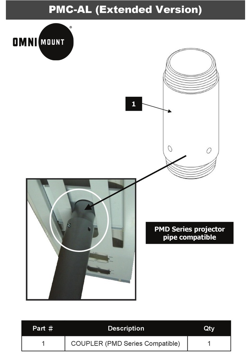 Omnimount PMC-AL parts list