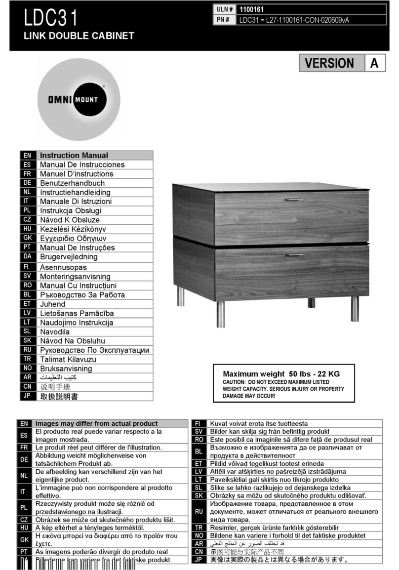 Omnimount 1100161 User manual Omnimount 1100161 User manual